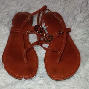 Tory Burch Orange Sandals